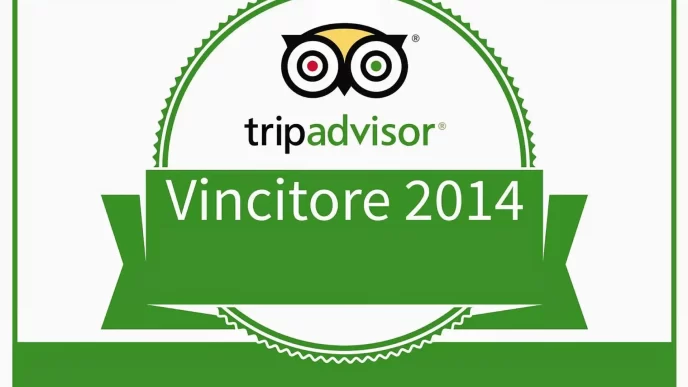 Certificato di eccellenza TripAdvisor vincitore 2014.