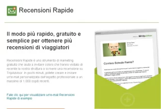 Strumento Recensioni Rapide di TripAdvisor
