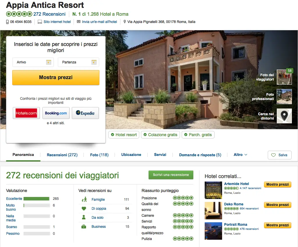 Recensioni e valutazioni degli ospiti per Appia Antica Resort, hotel a Roma, con eccellente punteggio di qualità.