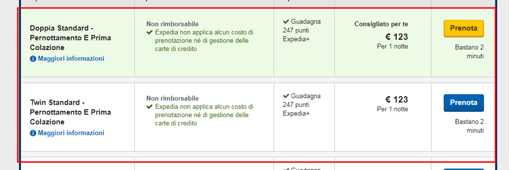 Scelta di camere non rimborsabili su Expedia per Victoria Hotel Letterario, prezzi e dettagli di prenotazione.