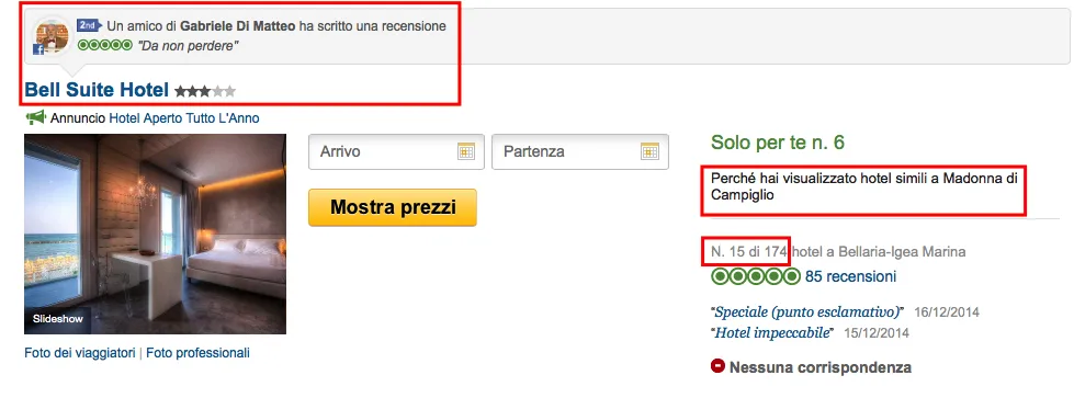 Recensione di Bell Suite Hotel con valutazione e dettagli delle strutture.