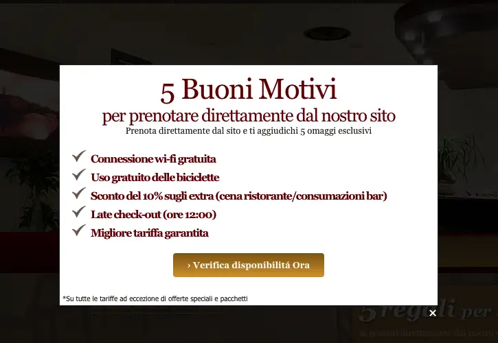  5 motivi per prenotare direttamente dal sito dell'hotel con vantaggi esclusivi