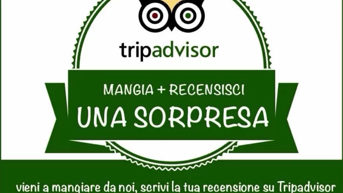 Promozione di recensione su Tripadvisor con sorpresa